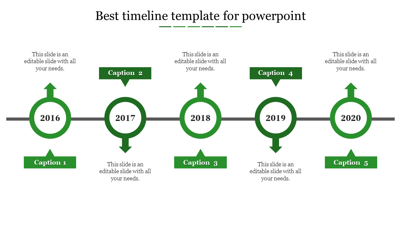 best timeline template for powerpoint-5-Green